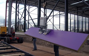 Горизонтальный монтаж сэндвич-панелей